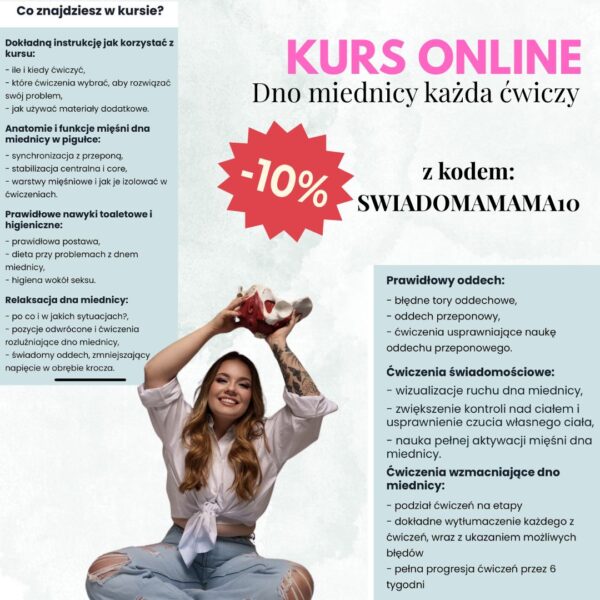 Dno miednicy, każda ćwiczy – kurs online